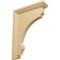 Ekena Millwork 2 1/2"W x 7"D x 10"H Large Thompson Wood Bracket, Alder BKTW02X07X10TMAL - alternate 1